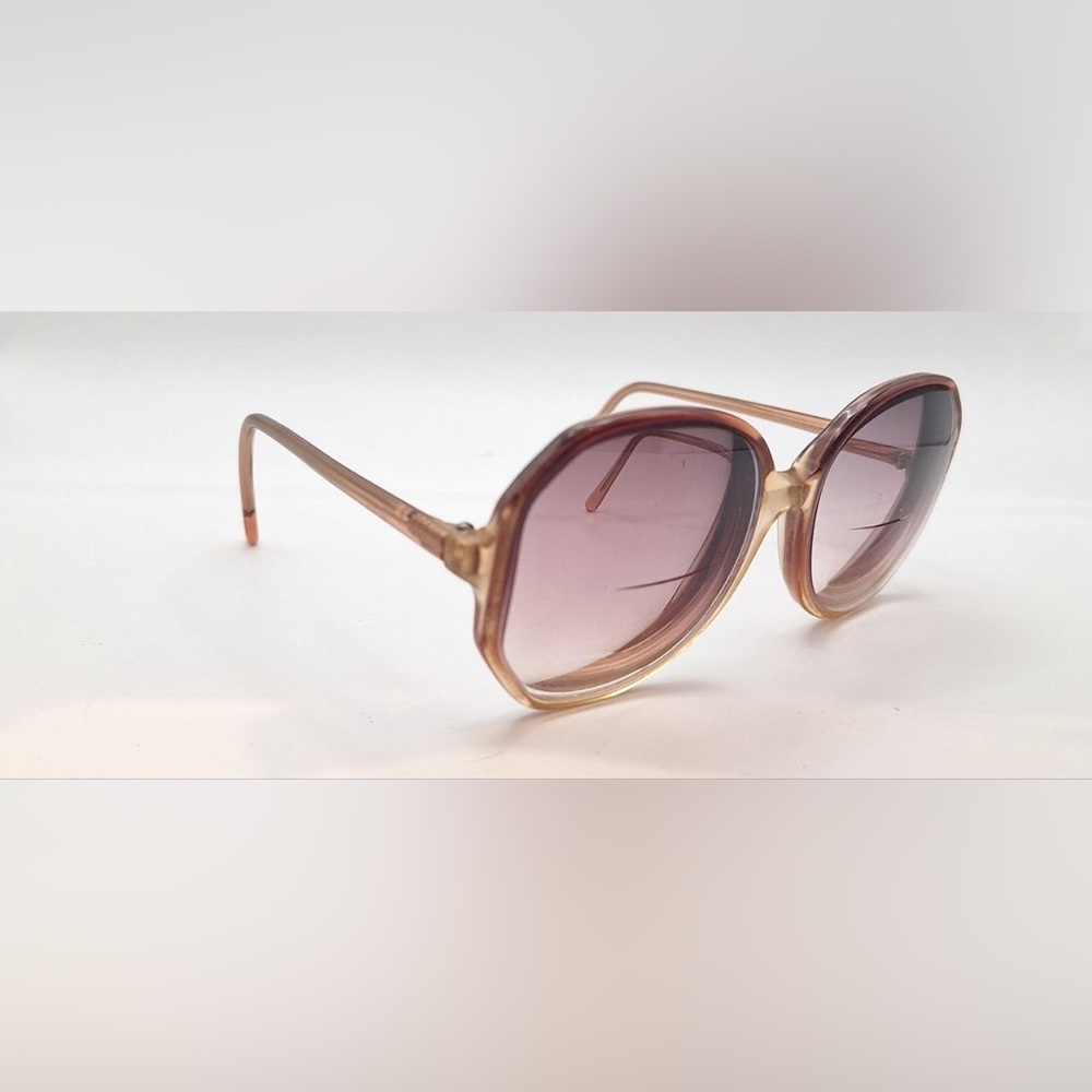 Vintage Pride 456 Brown Translucent Oval Sunglasses Frames Only